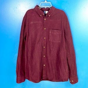 Maroon Button Down from DIVIDED